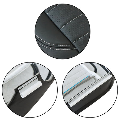 Passenger Bottom Perf Leather Seat Cover Black For 2013 2014 Ford Mustang GT