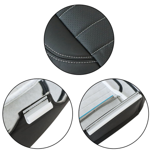 Passenger Bottom Perf Leather Seat Cover Black For 2013 2014 Ford Mustang GT