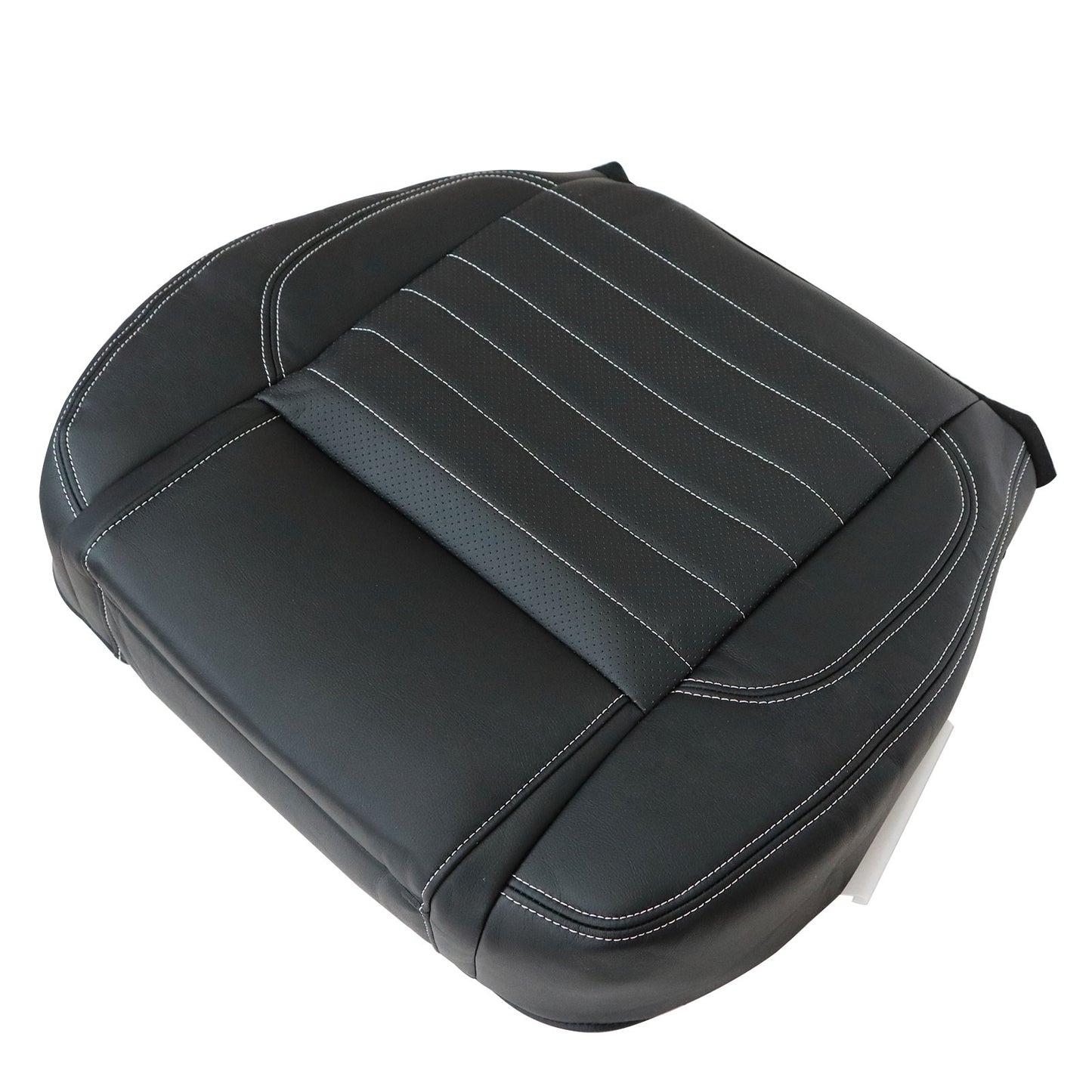 Passenger Bottom Perf Leather Seat Cover Black For 2013 2014 Ford Mustang GT