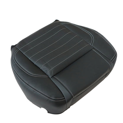 Passenger Bottom Perf Leather Seat Cover Black For 2013 2014 Ford Mustang GT