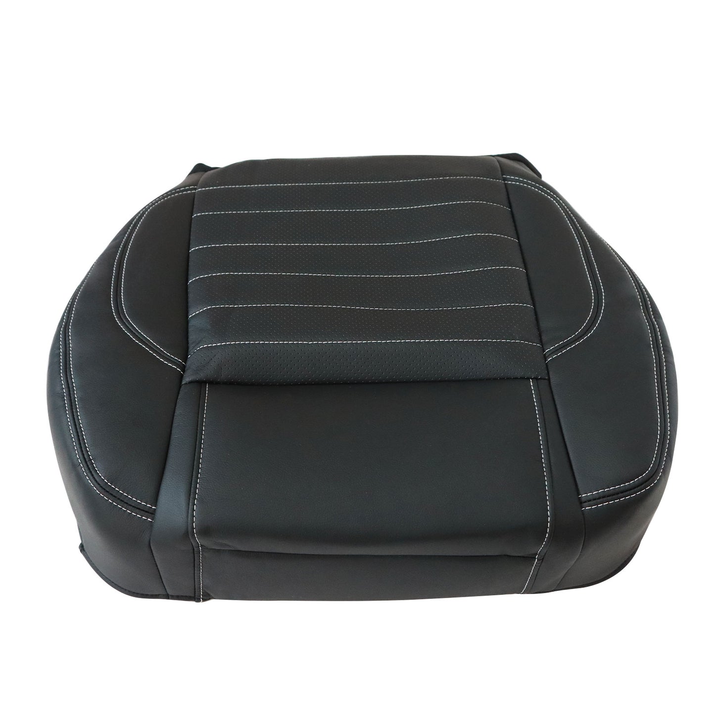 Passenger Bottom Perf Leather Seat Cover Black For 2013 2014 Ford Mustang GT