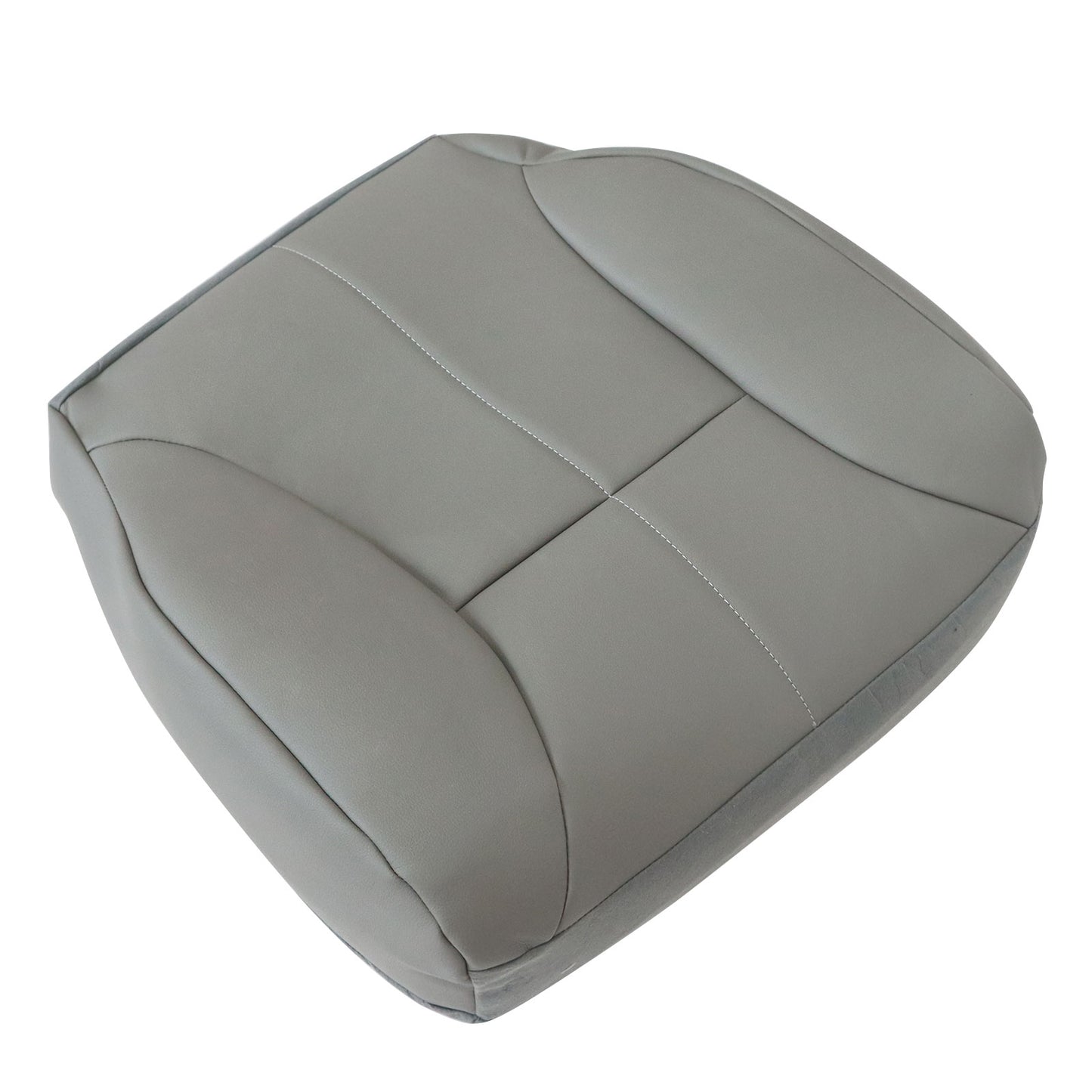 Front Driver Bottom Leather Seat Cover Gray For 98-02 Dodge Ram 1500 2500 3500