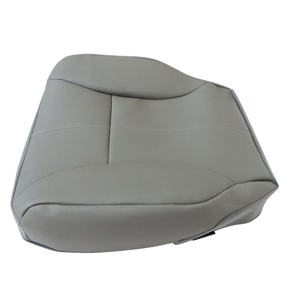 Front Driver Bottom Leather Seat Cover Gray For 98-02 Dodge Ram 1500 2500 3500