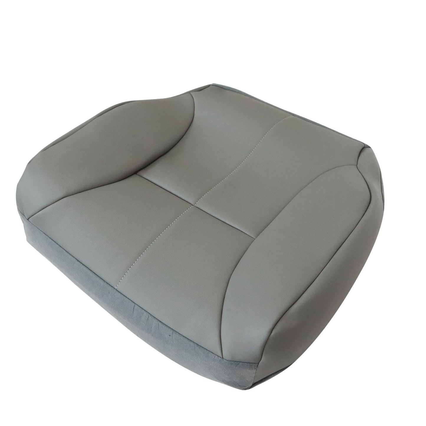 Front Driver Bottom Leather Seat Cover Gray For 98-02 Dodge Ram 1500 2500 3500