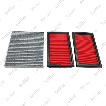 New 2x Fits 2014-2019 INFINITI Q50 Charcoal Cabin Air Filter + Engine Air Filter