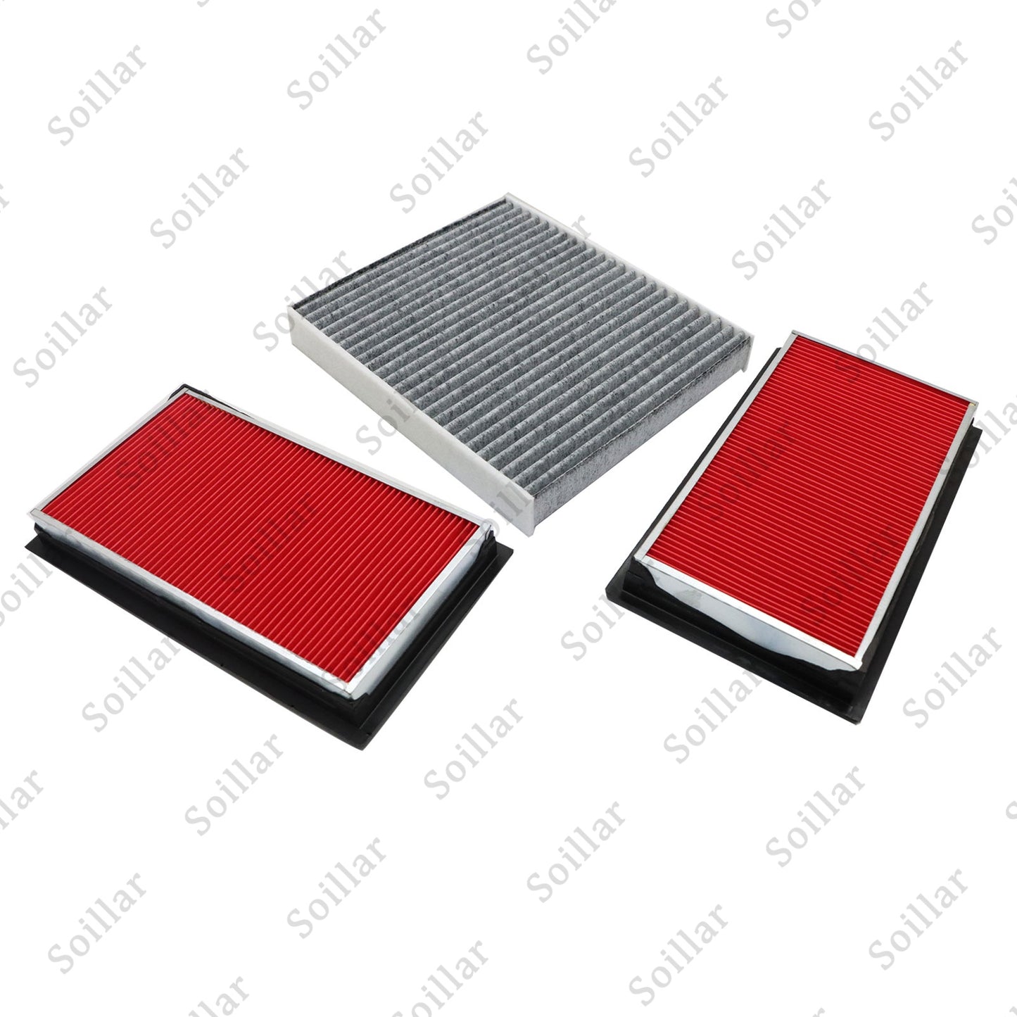 New 2x Fits 2014-2019 INFINITI Q50 Charcoal Cabin Air Filter + Engine Air Filter