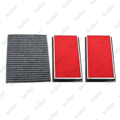 New 2x Fits 2014-2019 INFINITI Q50 Charcoal Cabin Air Filter + Engine Air Filter