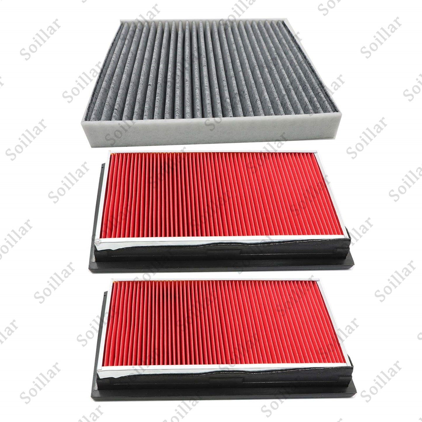 New 2x Fits 2014-2019 INFINITI Q50 Charcoal Cabin Air Filter + Engine Air Filter