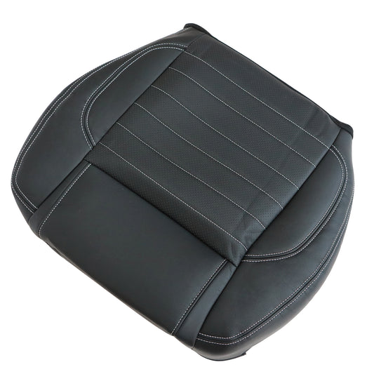 Driver Bottom Perforated Leather Seat Cover Black For 2013 2014 Ford Mustang GT