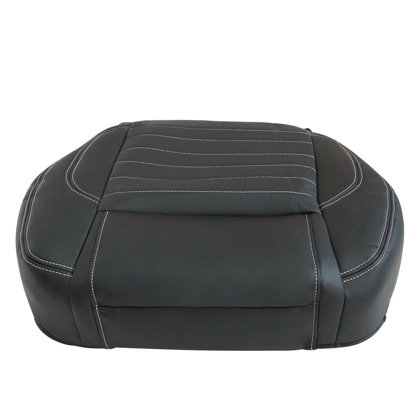 Driver Bottom Perforated Leather Seat Cover Black For 2013 2014 Ford Mustang GT
