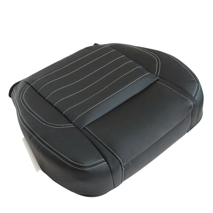 Driver Bottom Perforated Leather Seat Cover Black For 2013 2014 Ford Mustang GT