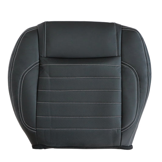 Driver Bottom Perforated Leather Seat Cover Black For 2013 2014 Ford Mustang GT