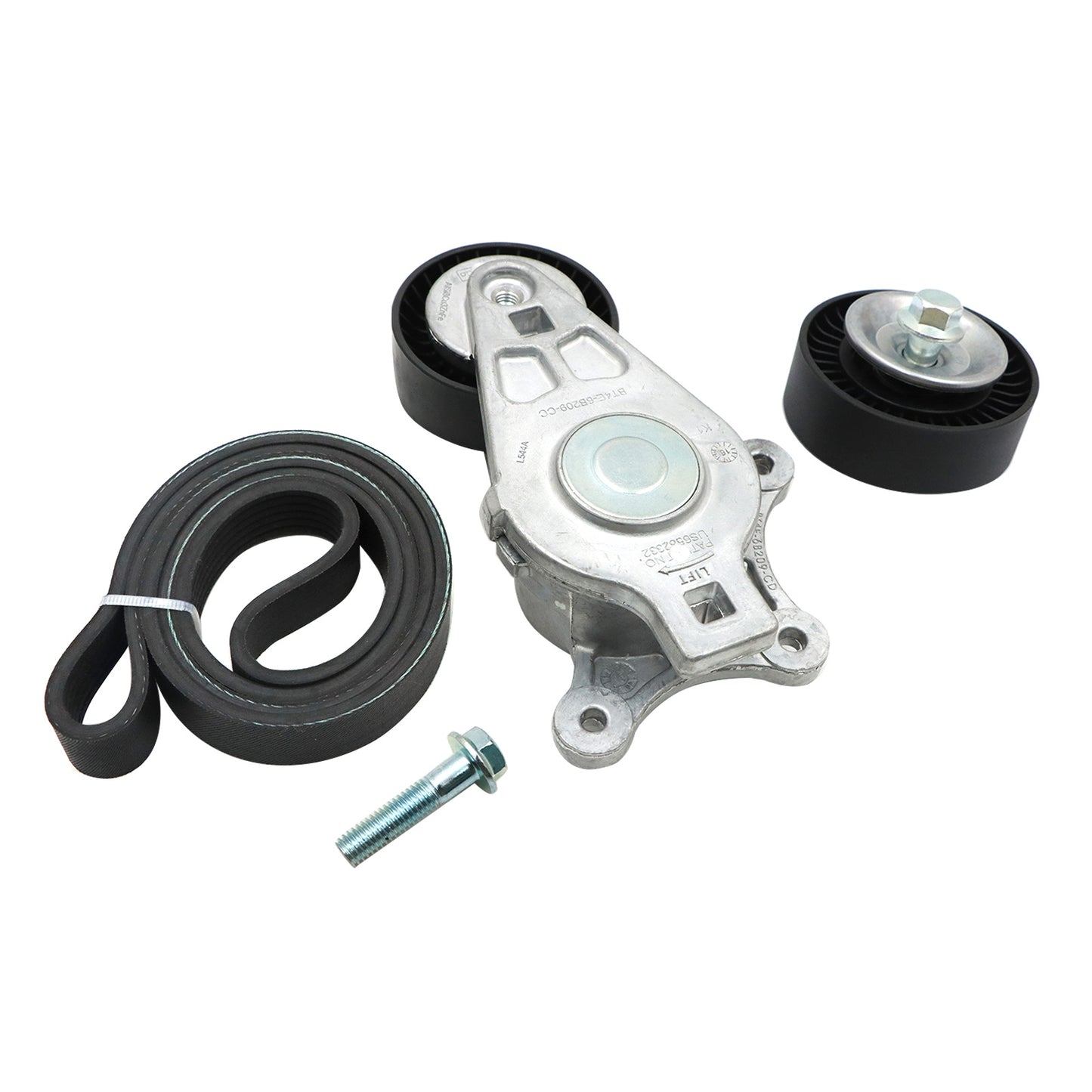 Fit Ford Lincoln Mazda 3.5L 3.7L V6 Belt Tensioner w/ Pulley Serpentine Belt
