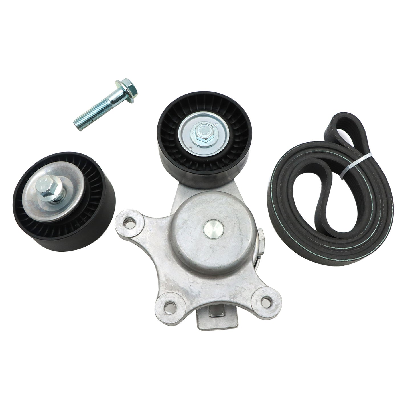 Fit Ford Lincoln Mazda 3.5L 3.7L V6 Belt Tensioner w/ Pulley Serpentine Belt