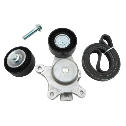 Fit Ford Lincoln Mazda 3.5L 3.7L V6 Belt Tensioner w/ Pulley Serpentine Belt