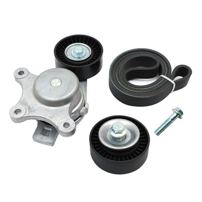 Fit Ford Lincoln Mazda 3.5L 3.7L V6 Belt Tensioner w/ Pulley Serpentine Belt