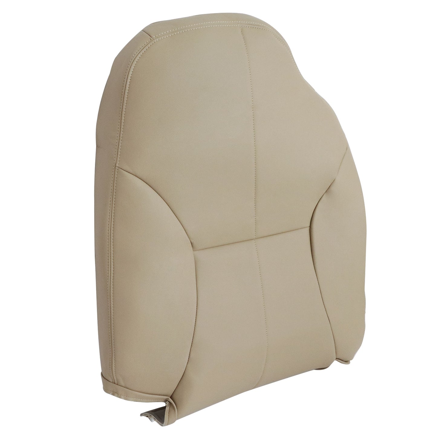Front Passenger Top Leather Seat Cover Tan For 98-02 Dodge Ram 1500 2500 3500