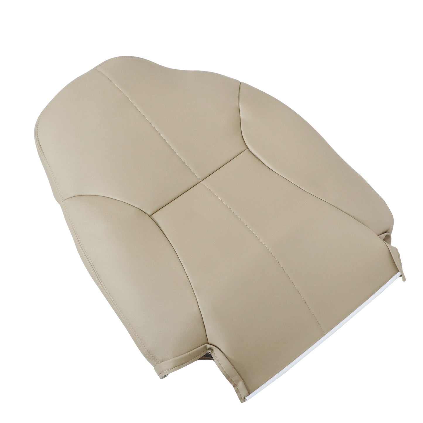 Front Passenger Top Leather Seat Cover Tan For 98-02 Dodge Ram 1500 2500 3500