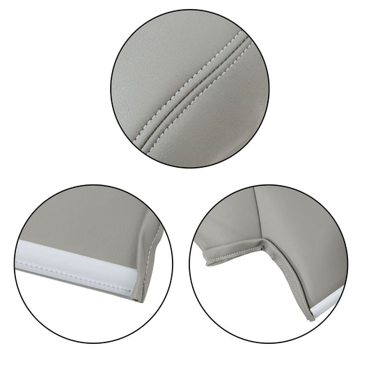 For 1998-2002 Dodge Ram 1500 2500 Leather Seat Cover Passenger Back Perf Gray