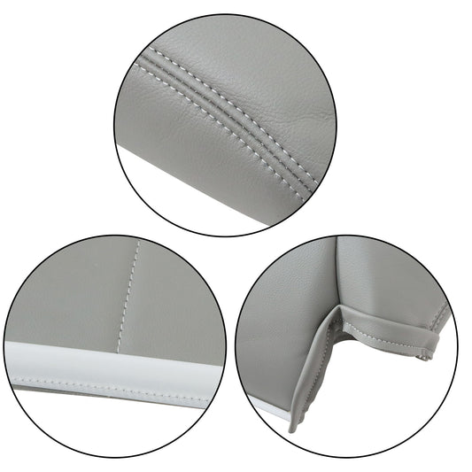 For 1998-2002 Dodge Ram 1500 2500 Leather Seat Cover Driver Back Perforated Gray