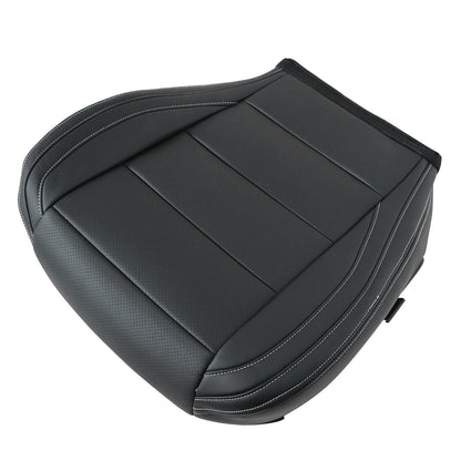 For 2015-2023 Ford Mustang GT Coupe V6 V8 Driver Bottom Leather Seat Cover Black