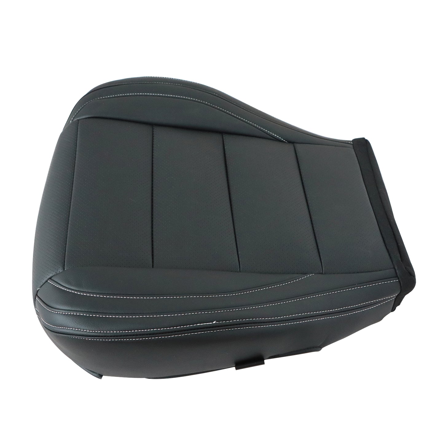 For 2015-2023 Ford Mustang GT Coupe V6 V8 Driver Bottom Leather Seat Cover Black