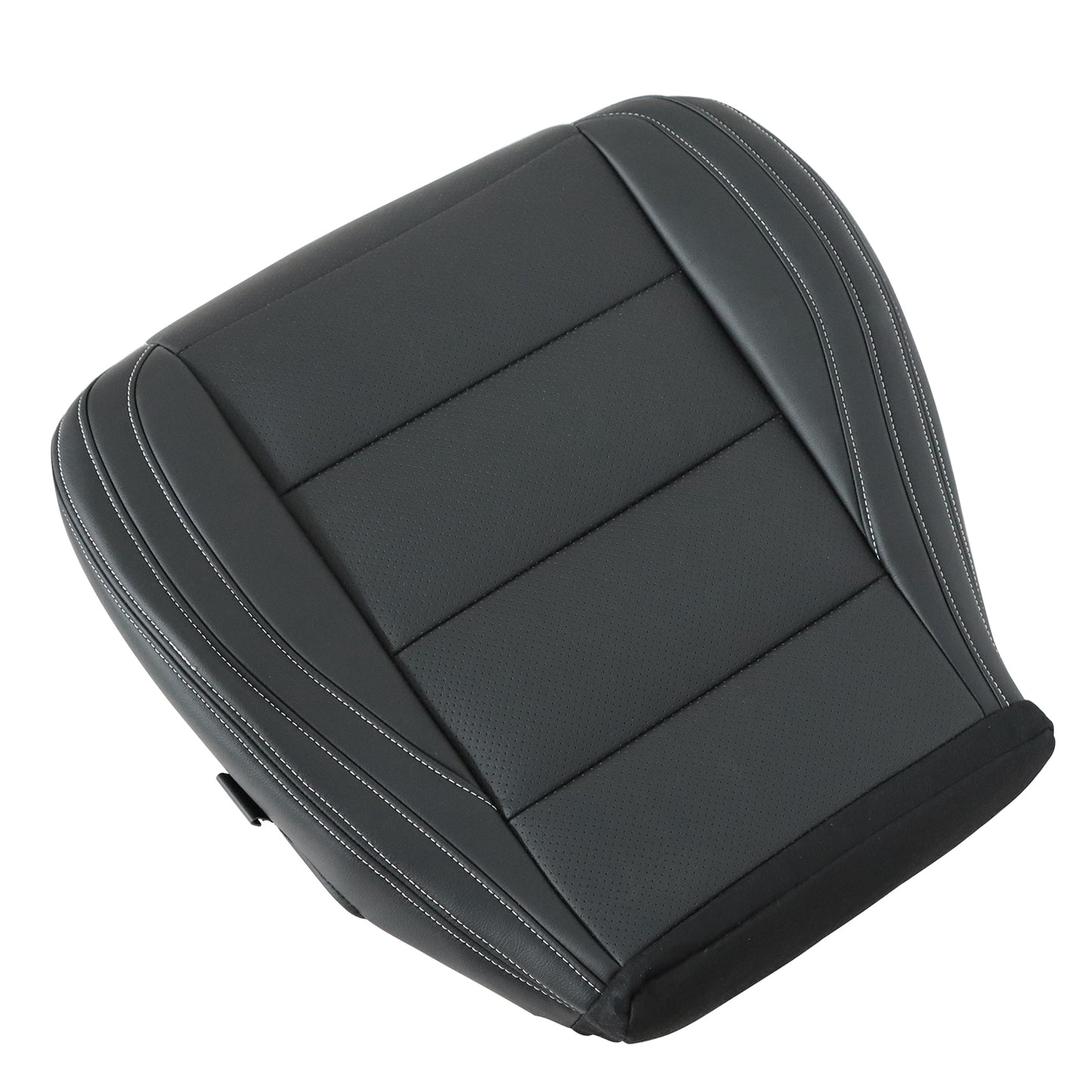 For 2015-2023 Ford Mustang GT Coupe V6 V8 Driver Bottom Leather Seat Cover Black