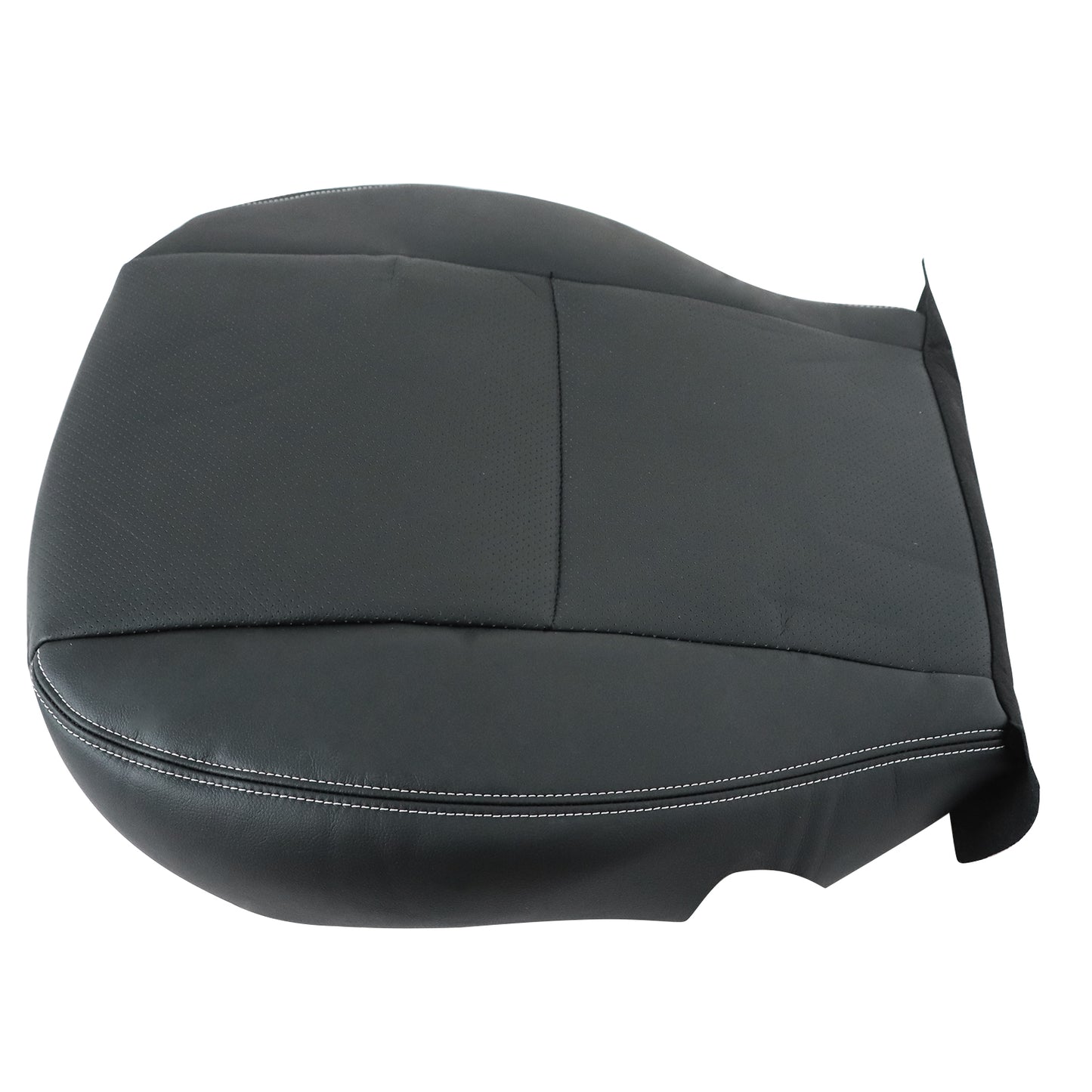For 2014 2015 2016 Subaru Forester Driver Side Bottom Leather Seat Cover Black