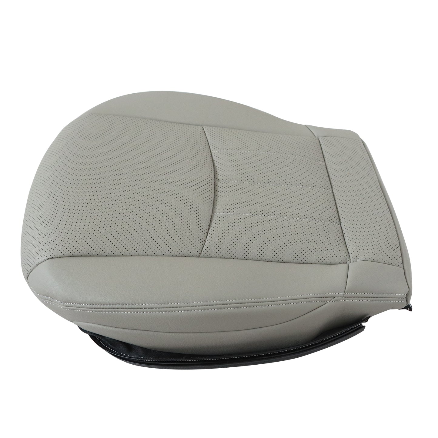 Fit For 2006 2007 Mercedes Benz C280 Driver Bottom Perforated Leather Cover Gray
