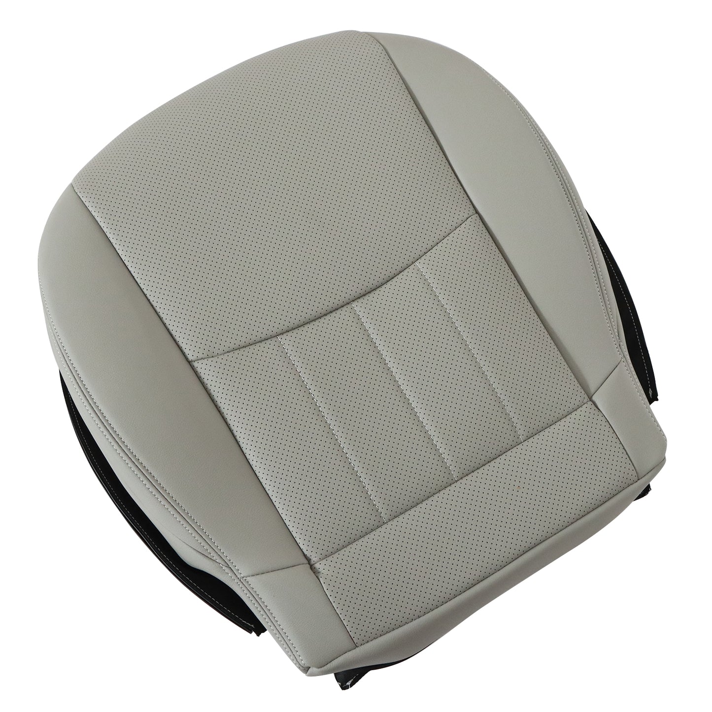 Fit For 2006 2007 Mercedes Benz C280 Driver Bottom Perforated Leather Cover Gray