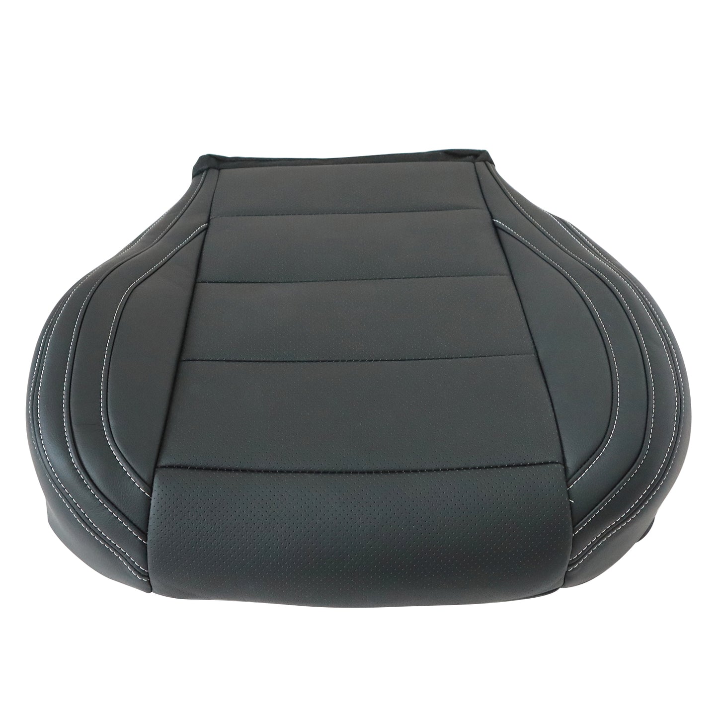 Passenger Bottom Perf Leather Seat Cover Black For 2015-2023 Ford Mustang GT