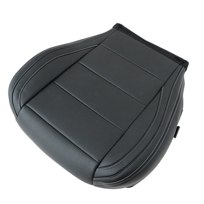 Passenger Bottom Perf Leather Seat Cover Black For 2015-2023 Ford Mustang GT