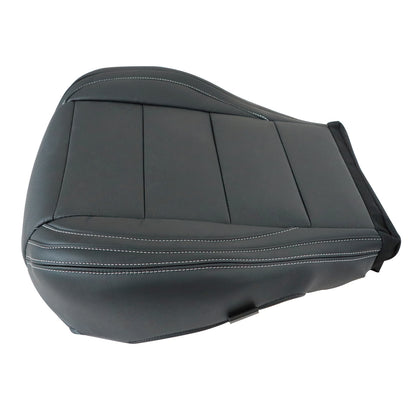 Passenger Bottom Perf Leather Seat Cover Black For 2015-2023 Ford Mustang GT