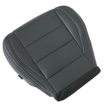 Passenger Bottom Perf Leather Seat Cover Black For 2015-2023 Ford Mustang GT