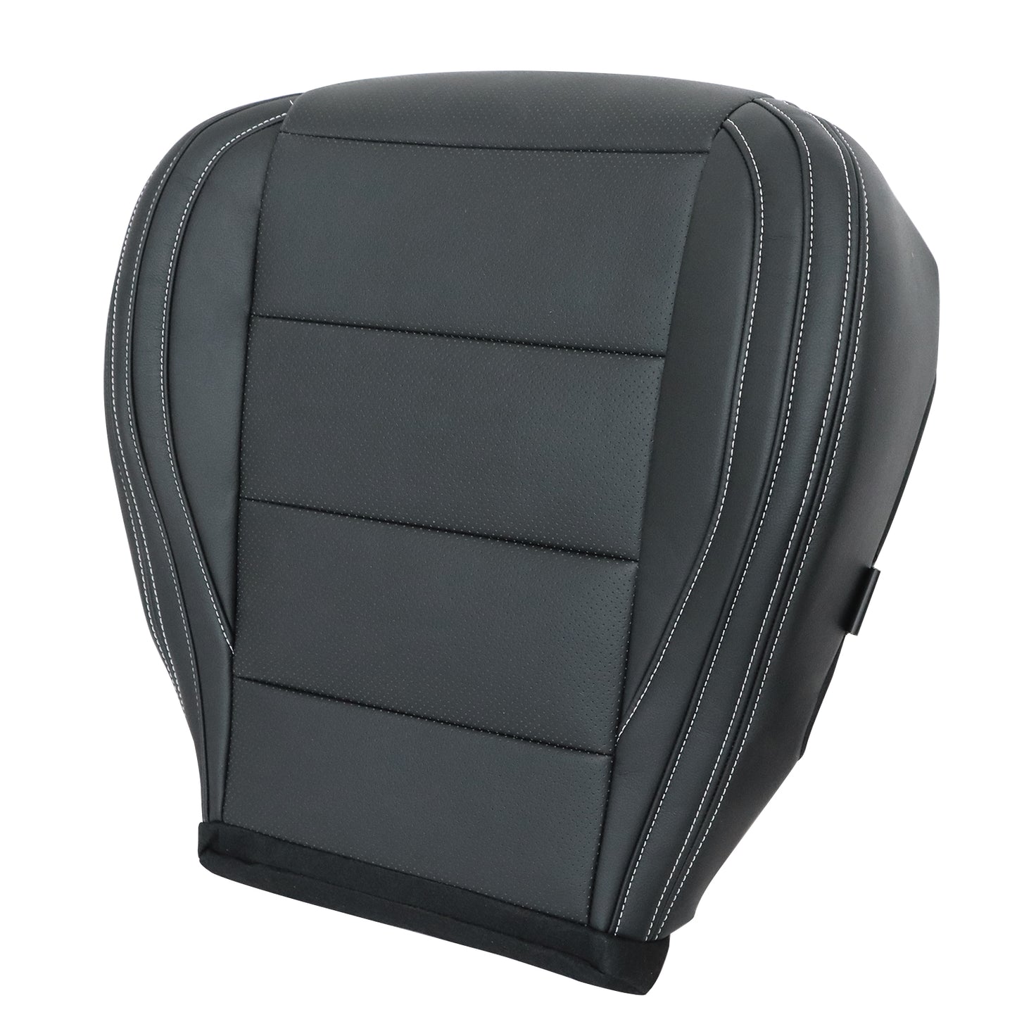 Passenger Bottom Perf Leather Seat Cover Black For 2015-2023 Ford Mustang GT