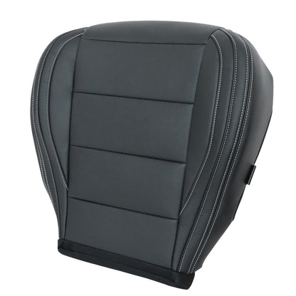 Passenger Bottom Perf Leather Seat Cover Black For 2015-2023 Ford Mustang GT