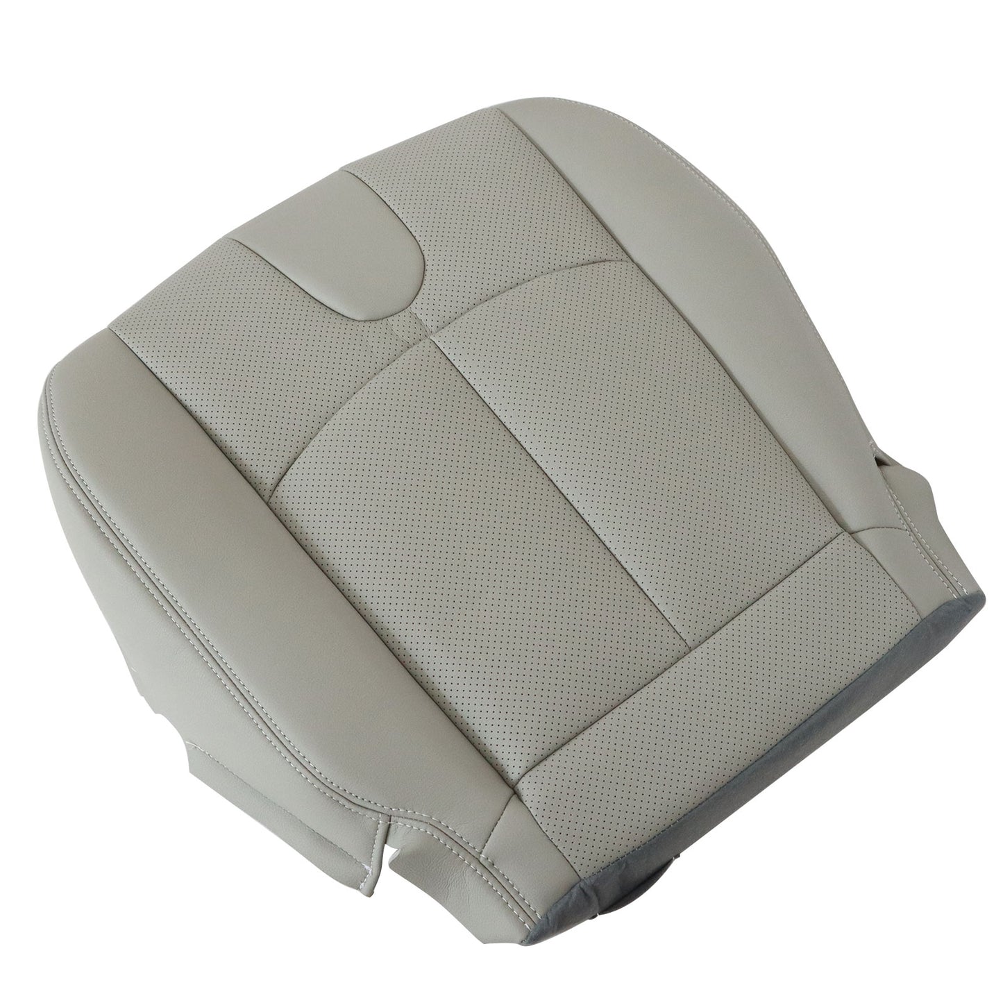 For 2008-2013 Infiniti G37 Front Driver Side Bottom Perf Leather Seat Cover Gray