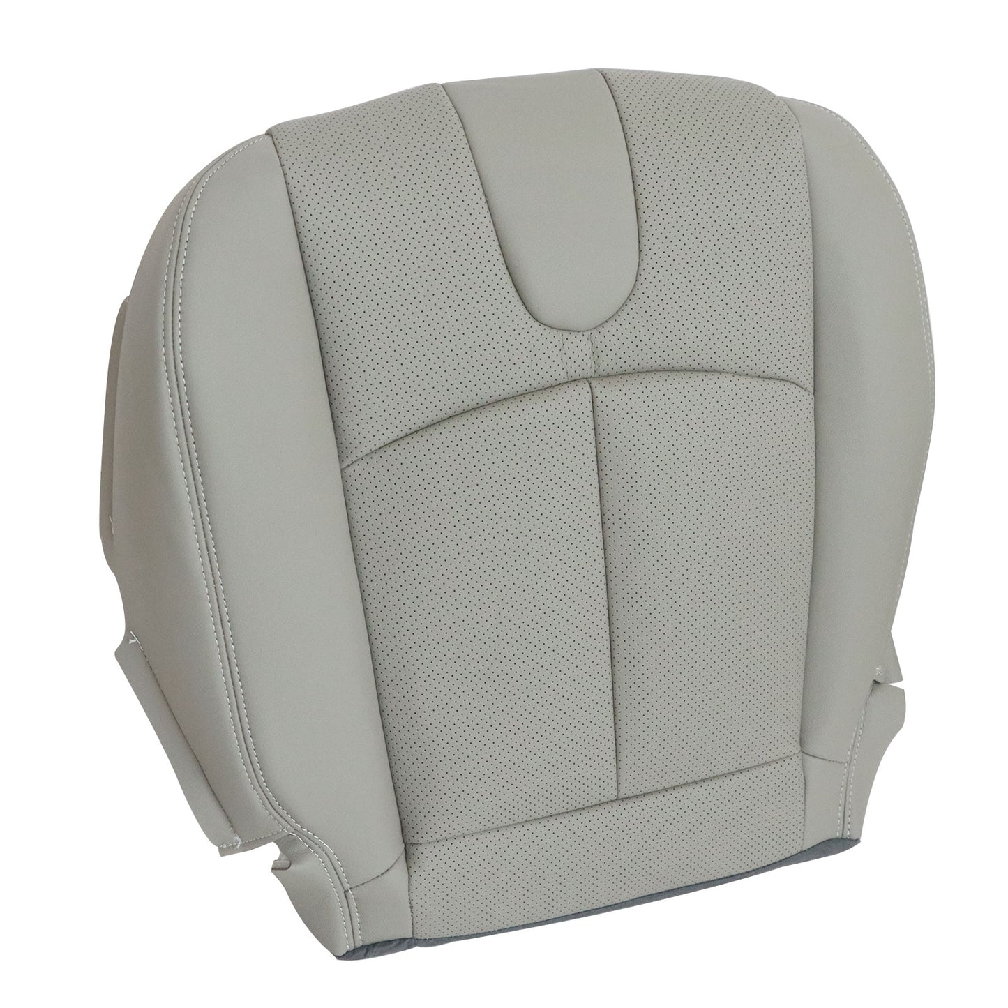 For 2008-2013 Infiniti G37 Front Driver Side Bottom Perf Leather Seat Cover Gray
