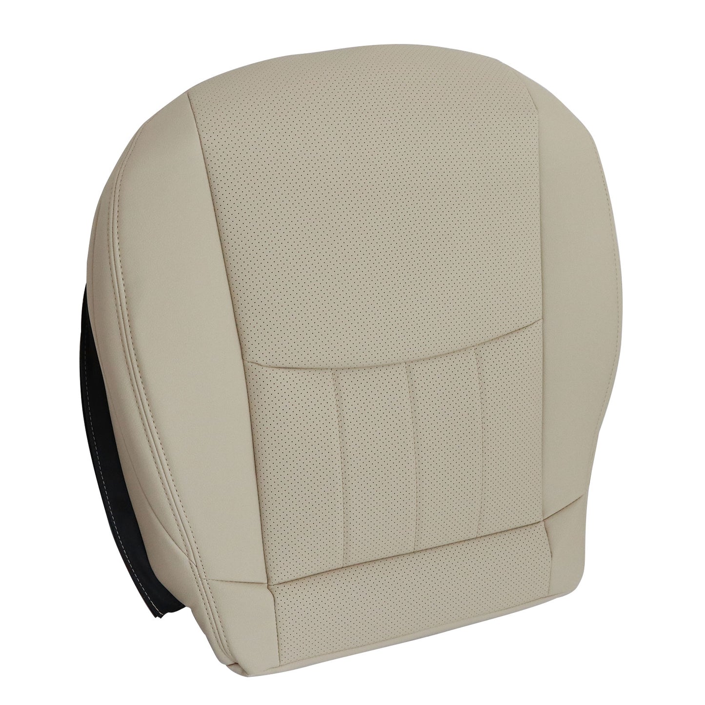Fit For Benz C280 Front Passenger Bottom Perf Leather Seat Cover Beige 2006 2007