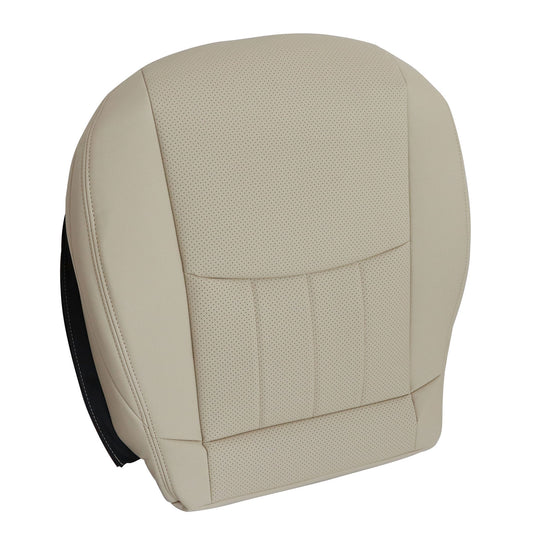 Fit For Benz C280 Front Passenger Bottom Perf Leather Seat Cover Beige 2006 2007