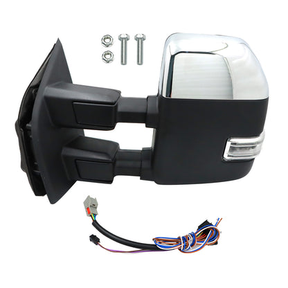 For 2017-2022 Ford F-250 F-350 Left Front Door Side View Mirror Signal BSM