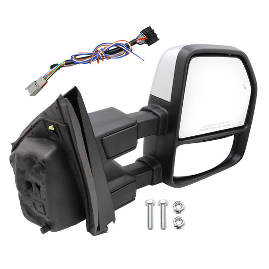 Passenger side View Mirror For Ford F-250 F-350 17-22 Puddle Lamp Turn Signa NEW