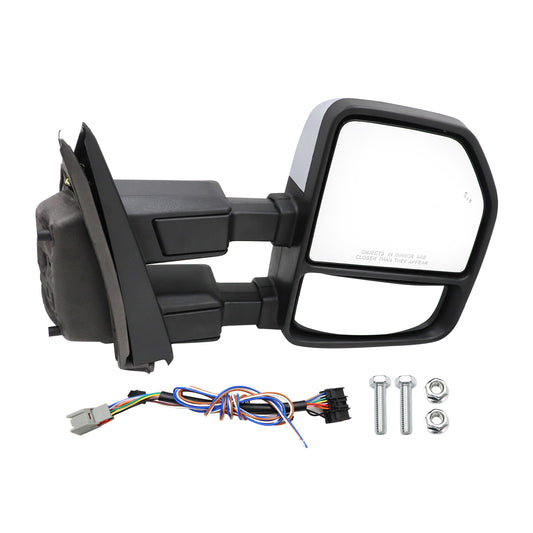 Passenger side View Mirror For Ford F-250 F-350 17-22 Puddle Lamp Turn Signa NEW
