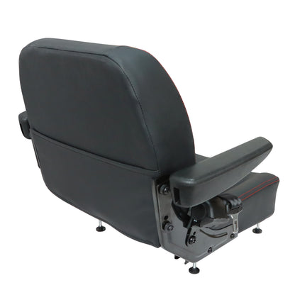 Universal Forklift Tractor Mower Excavator Dozer Seat With Armrest & Safe Belt
