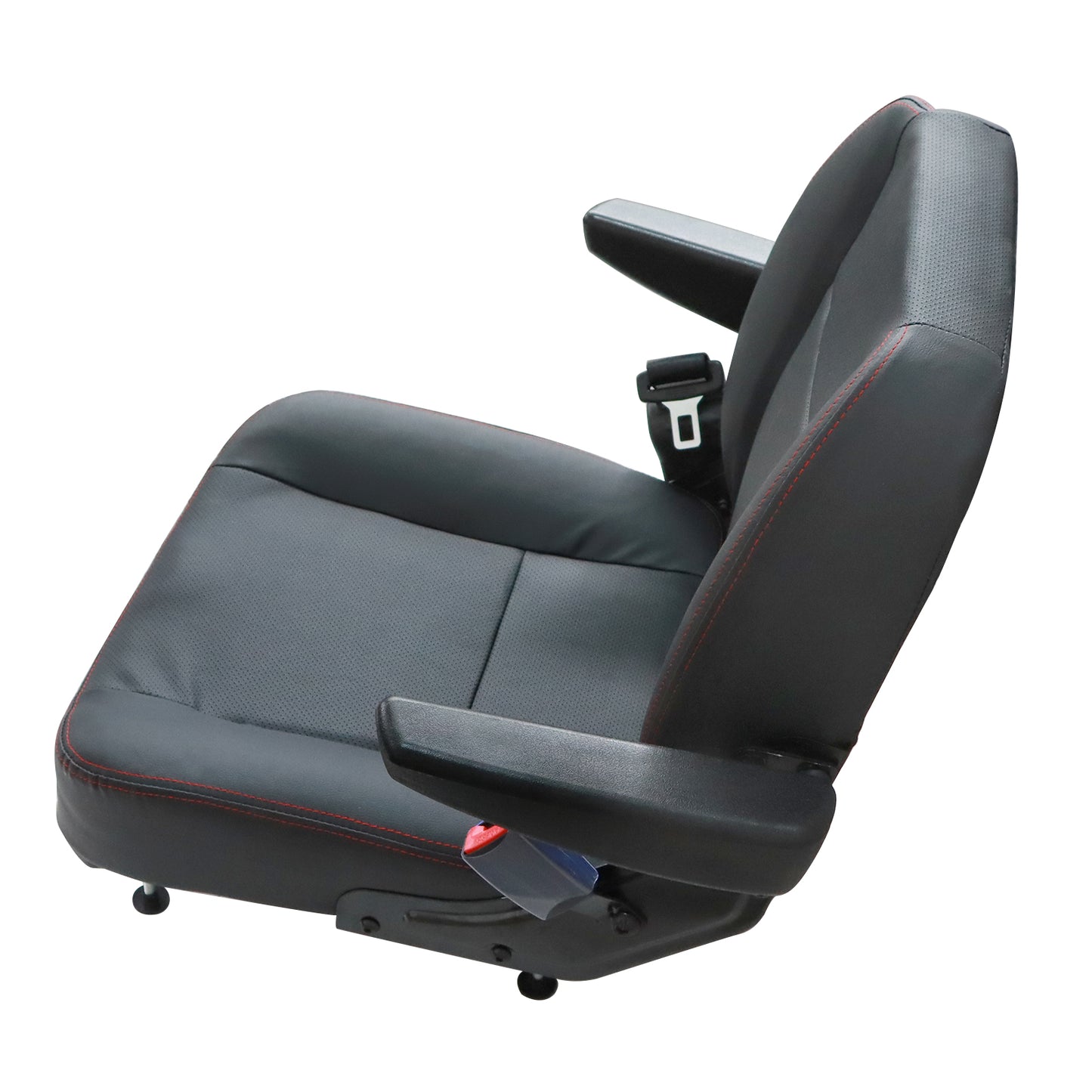 Universal Forklift Tractor Mower Excavator Dozer Seat With Armrest & Safe Belt