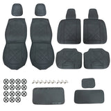 For Toyota Corolla Car 5-Seat Cover Full Set Leather Protector Cushion Pad Black