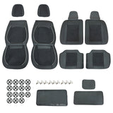 Luxury PU Leather Full Surround Car Seat Protector Seat Cover For Toyota Black