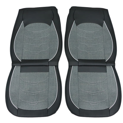 Luxury PU Leather Full Surround Car Seat Protector Seat Cover For Toyota Gray