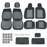 Luxury PU Leather Full Surround Car Seat Protector Seat Cover For Toyota Gray