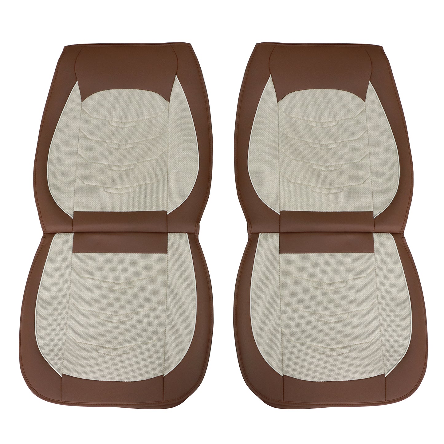 Luxury PU Leather Full Surround Car Seat Protector Seat Cover For Toyota Tan